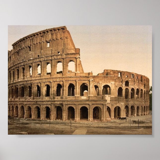 Poster Extérieur du Colisée, Rome, Italie classique Photo (Devant)