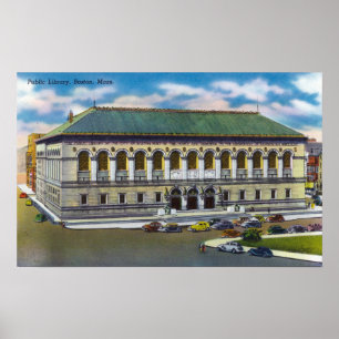 Poster Exterior View of the Public Library