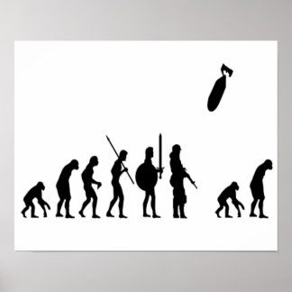 Poster Extermination de l'évolution
