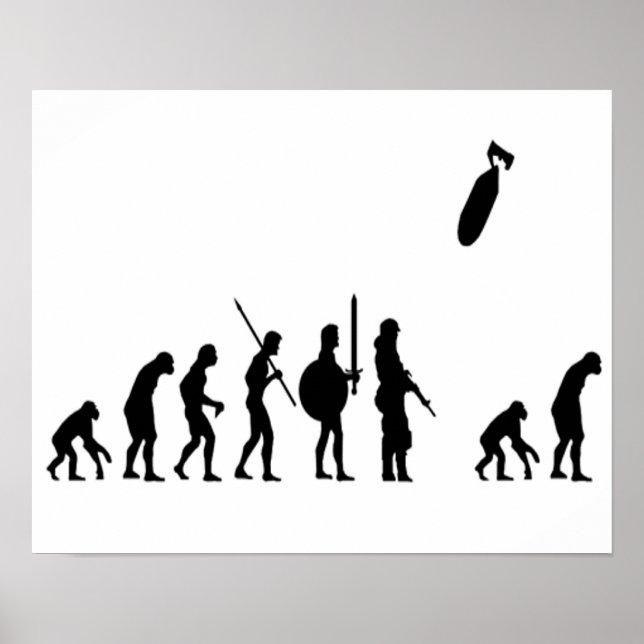 Poster Extermination de l'évolution (Devant)