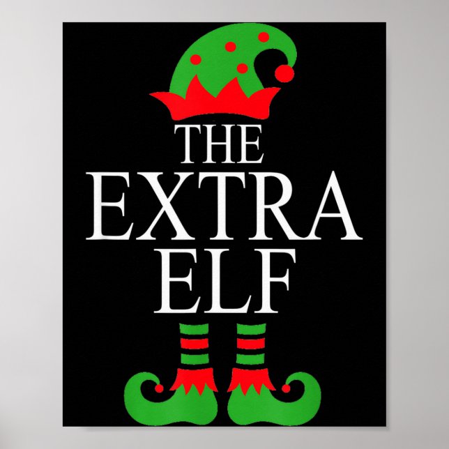 Poster Extra Elf Family Matching Christmas Group Pajama M (Devant)