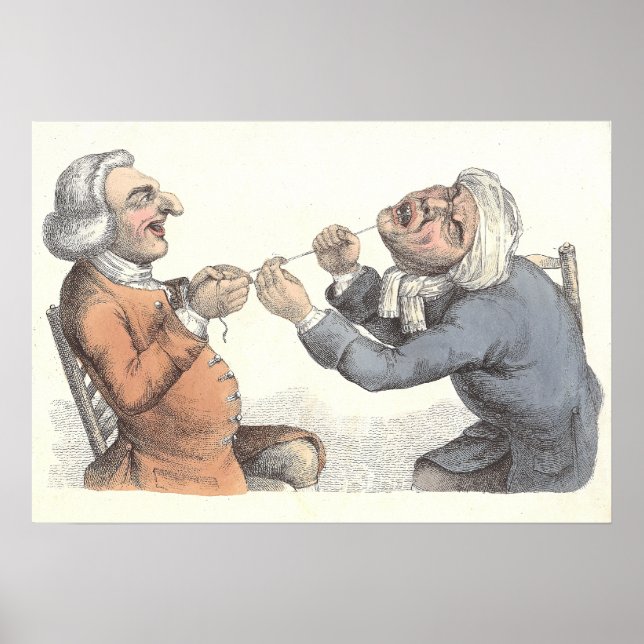 Poster Extraction dentaire du 19e siècle - Horreurs denta (Devant)