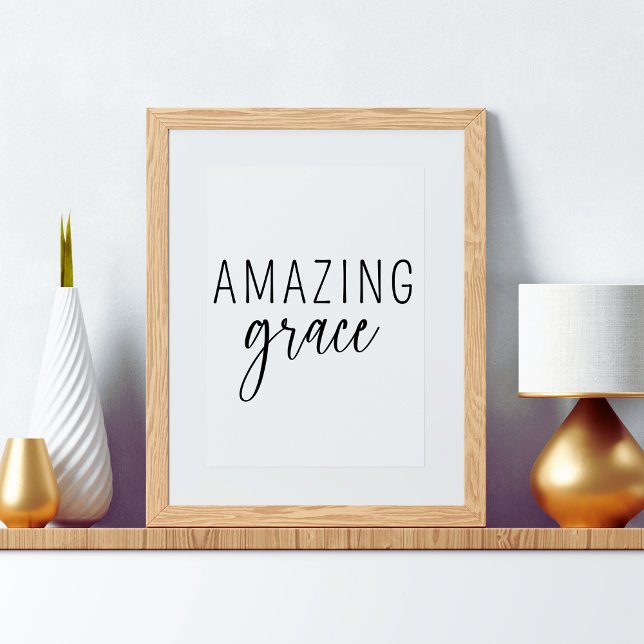 Poster Extraordinaire chrétien de grâce (Créateur téléchargé)