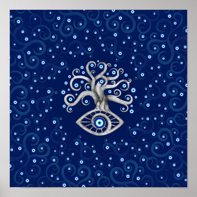 Poster Eye Amulet Tree (Devant)