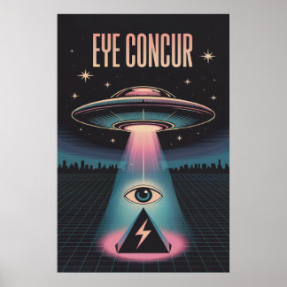 POSTER EYE CONCUR ALIEN PYRAMIDE PUISSANCE