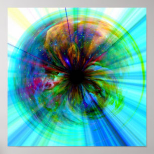 Poster Eye in Orion Unique Digital Space Art