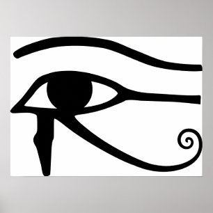 Poster Eye of Horus - OeOeIl d'horus Hiéroglyphs Hyroglyp