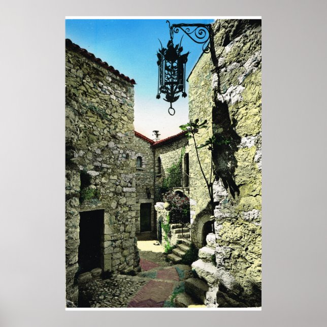 Poster Eze, Alpes Maritime (Devant)