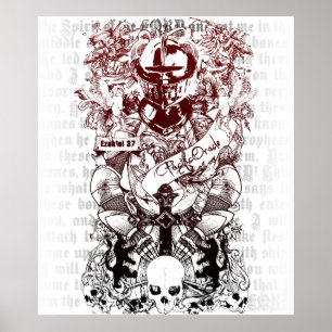 Poster Ezekiel 37 Armée de Bones Canvas