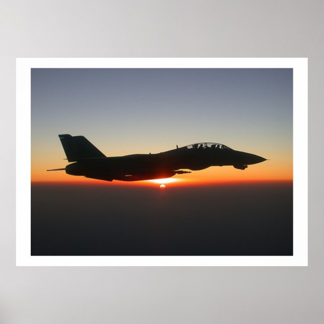 Poster F14 Tomcat Fighter Jet Afghanistan (Devant)