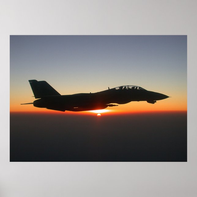 Poster F14 Tomcat Fighter Jet Afghanistan Grande toile (Devant)
