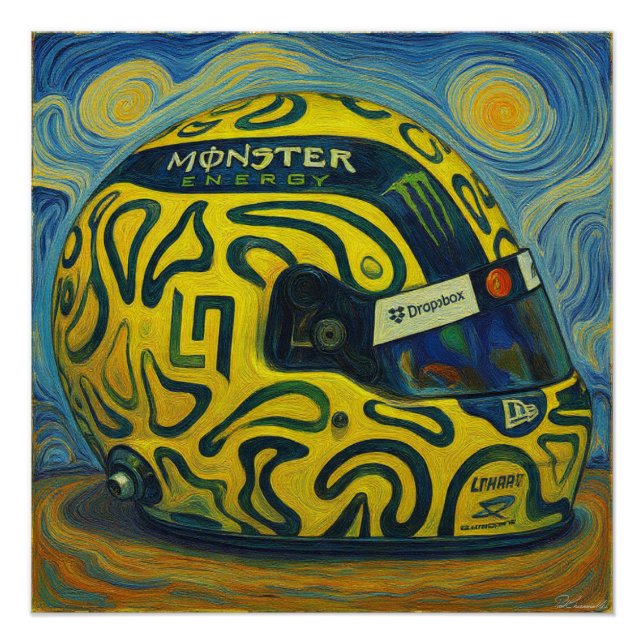 Poster F1 Lando Helmet (Devant)