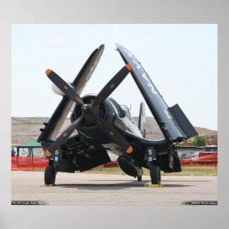 Poster F4U-4N Corsair (Variante de chasse nocturne)
