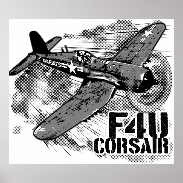 POSTER F4U CORSAIR (Devant)