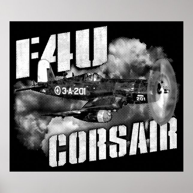 POSTER F4U CORSAIR (Devant)