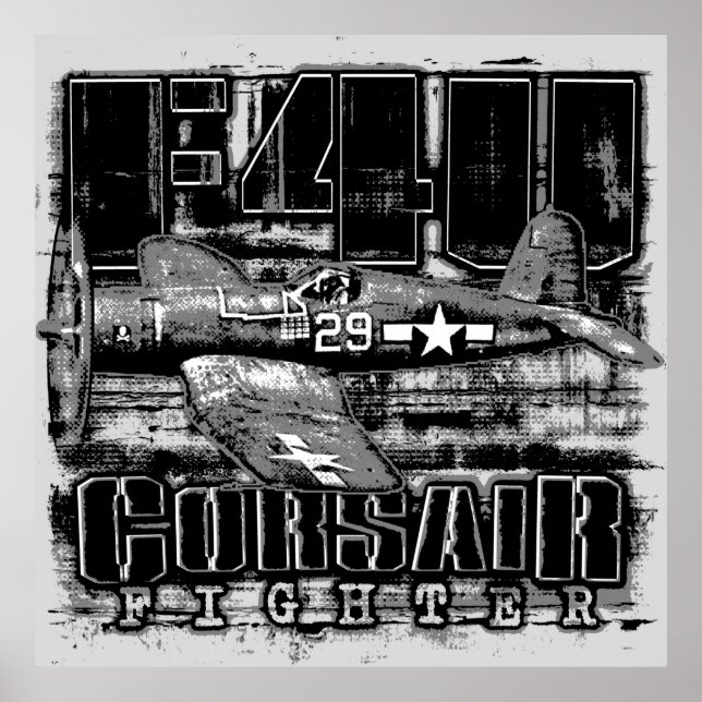 POSTER F4U CORSAIR (Devant)