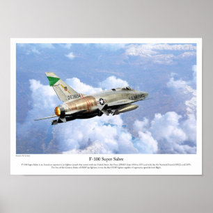 Poster F-100 Super Sabre