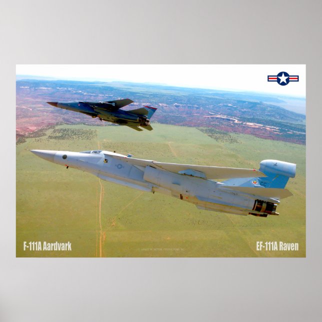 Poster F-111A AARDVARK et EF-111A RAVEN (Devant)