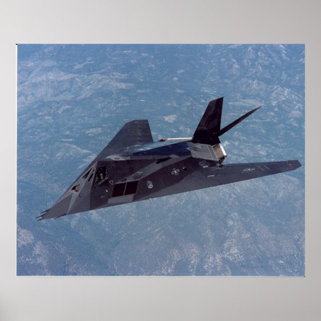 Poster F-117 Avion de chasse furtif de nuit (Devant)
