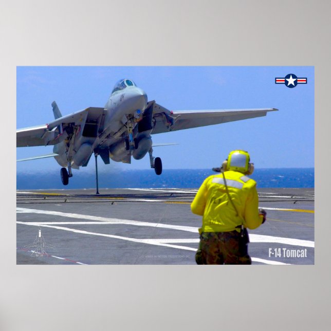 POSTER F-14 TOMCAT "HOOK DOWN" (Devant)