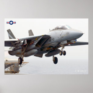 POSTER F-14 TOMCAT "LANCEMENT"