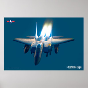 POSTER F-15E GRÈVE EAGLE