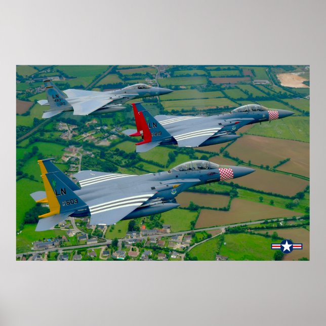 POSTER F-15E GRÈVE EAGLE (Devant)