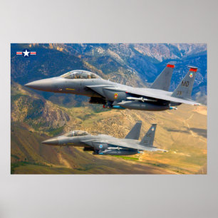 POSTER F-15E GRÈVE EAGLE