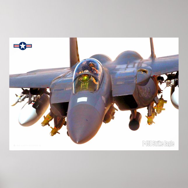 POSTER F-15E STRIKE EAGLE (Devant)