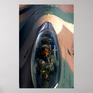 Poster F-16 Aéronefs de Faucon de combat