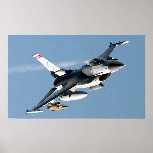 Poster F-16 Aéronefs de Faucon de combat (Devant)