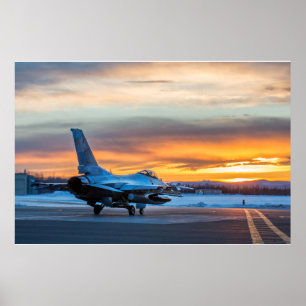 Poster F-16 Aéronefs de Faucon de combat