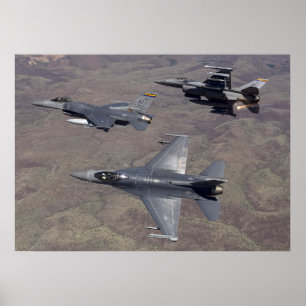 Poster F-16 Aéronefs de faucons de combat