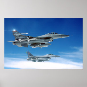 Poster F-16 de l'Armée de l'Air
