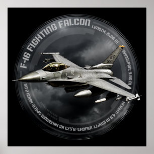Poster F-16 Faucon combattant