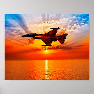 Poster F-16 Faucon combattant