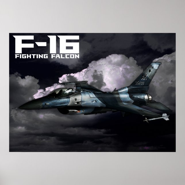 Poster F-16 Faucon combattant (Devant)