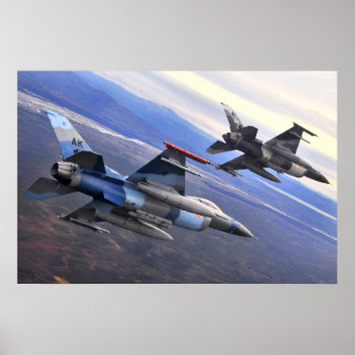 Poster F-16 Faucon combattant