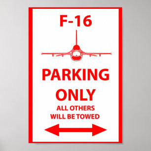 Poster F-16 garant seulement le signe