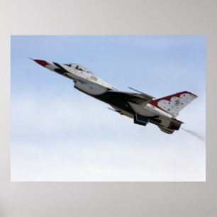 Poster F-16 Thunderbird En Vol