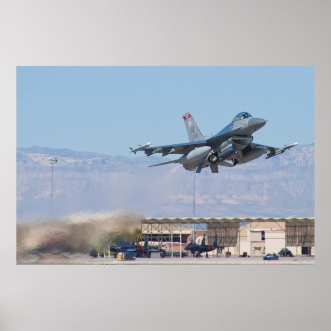 Poster F-16C Fighting Falcon HL AF 89 149 décollage (Devant)