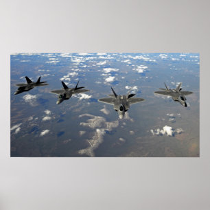 Poster F-22 Raptor Aircraft