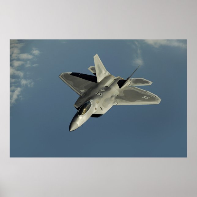 Poster F-22 Raptor Fighter Jet (Devant)