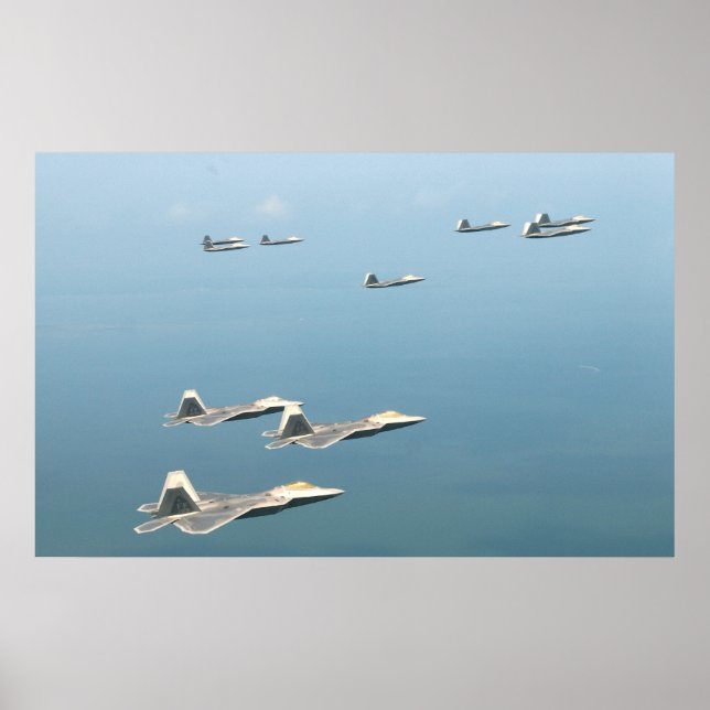 Poster F-22 Raptors (Devant)