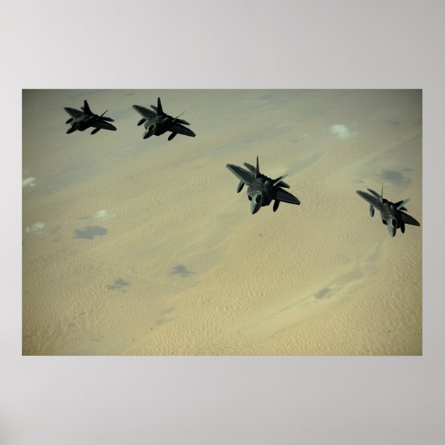 Poster F-22 Raptors (Devant)