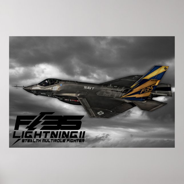 Poster F-35 Éclair II (Devant)