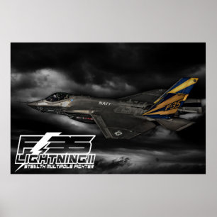 Poster F-35 Éclair II
