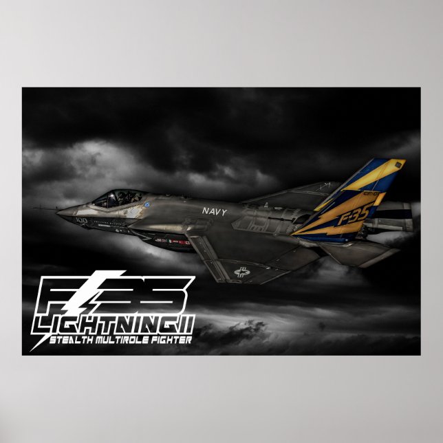 Poster F-35 Éclair II (Devant)