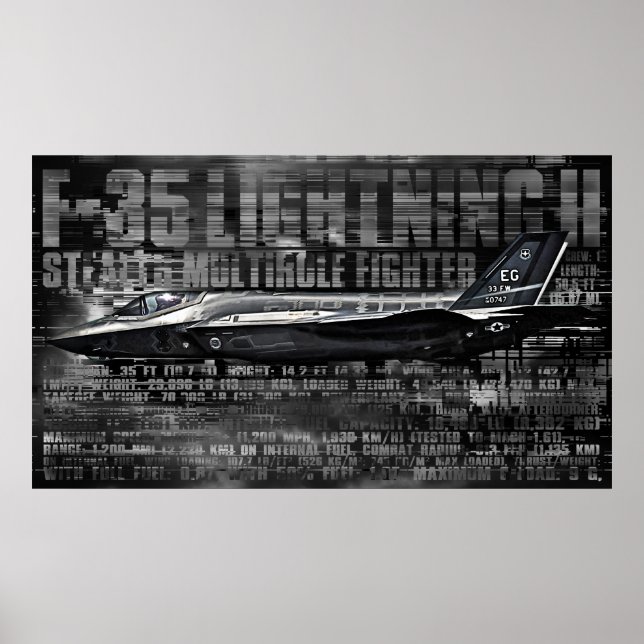 Poster F-35 Lightning II (Devant)