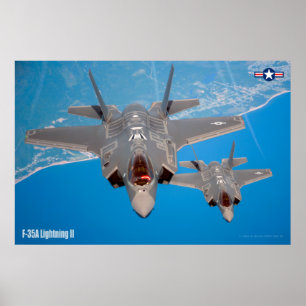 POSTER F-35A ÉCLAIRAGE II